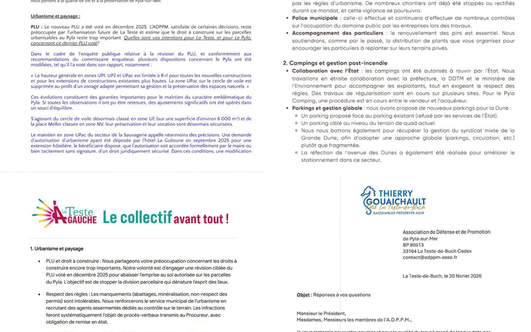 Programmes des candidats à la mairie de La Teste de Bush